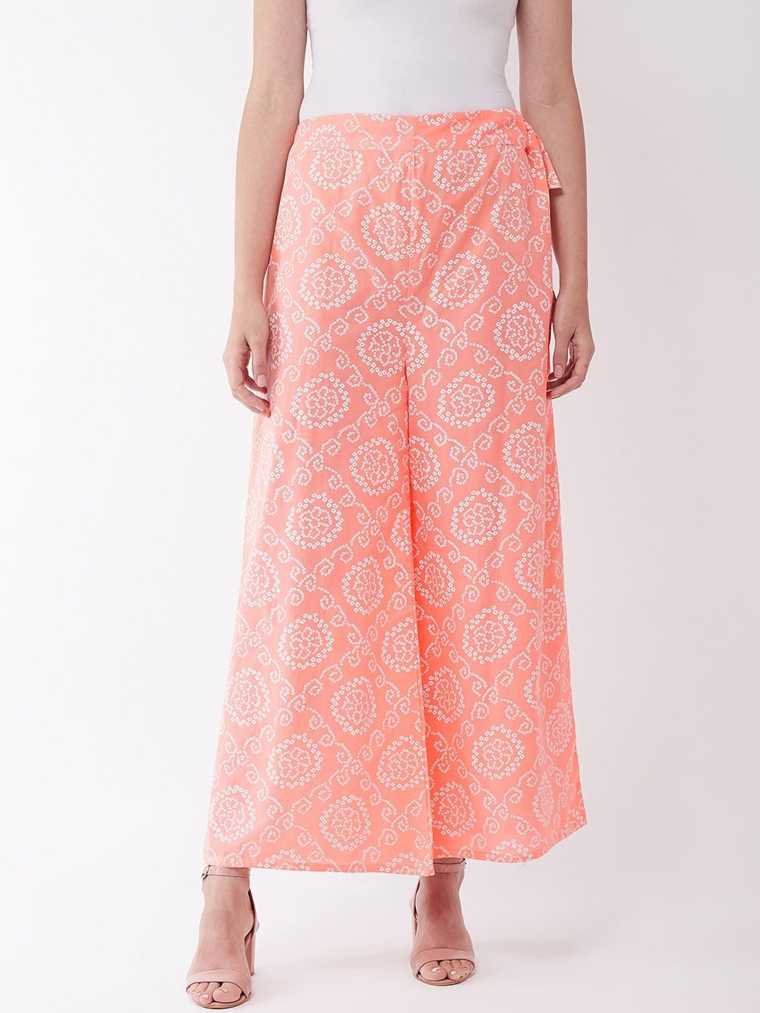 InWeave Women Peach Printed Price in India