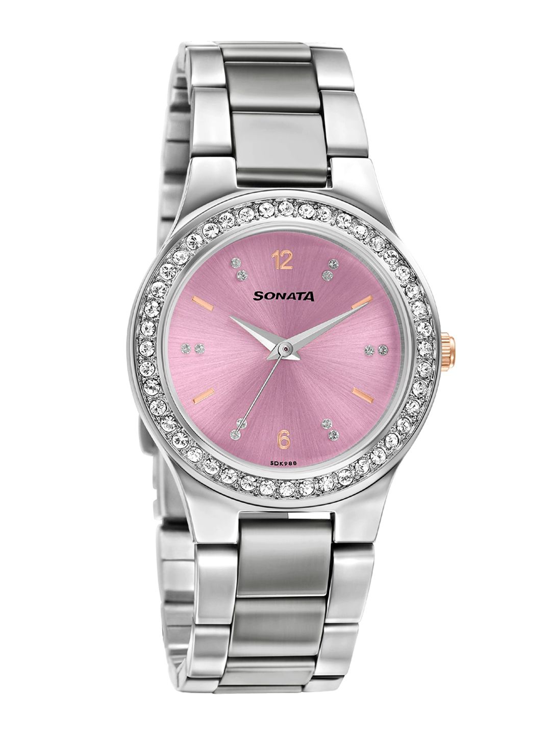 Sonata Women Pink Analogue Watch 87034KM03 Price in India