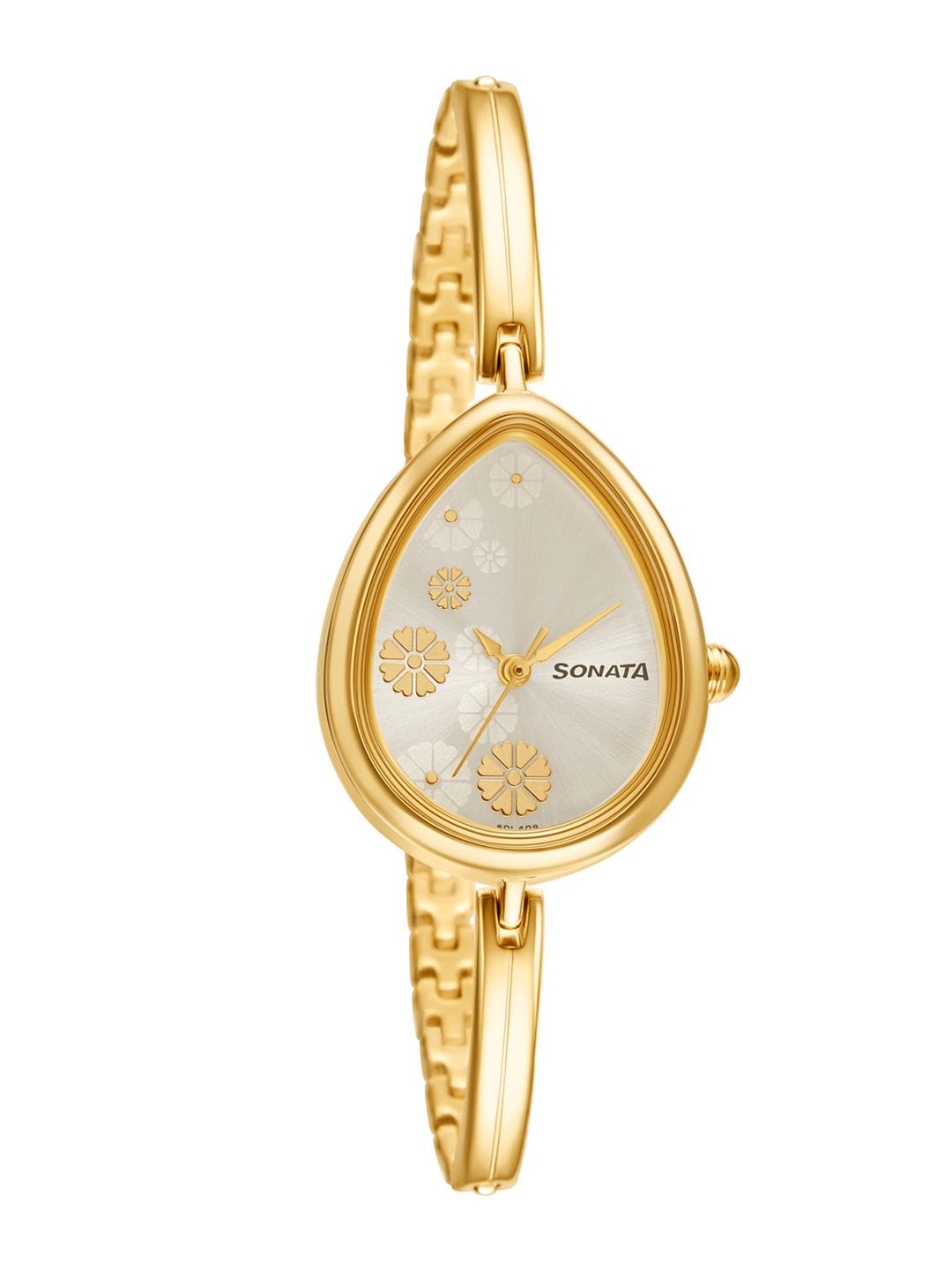 Sonata Women Gold-Toned Analogue Watch 8169YM01 Price in India