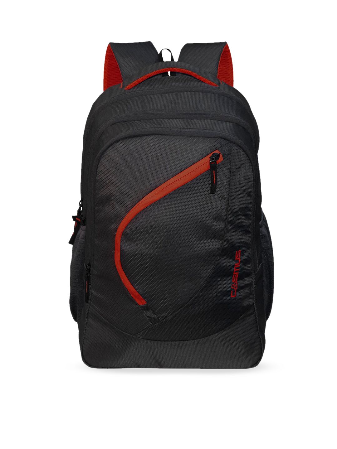 COSMUS Unisex Black & Red Backpack Price in India