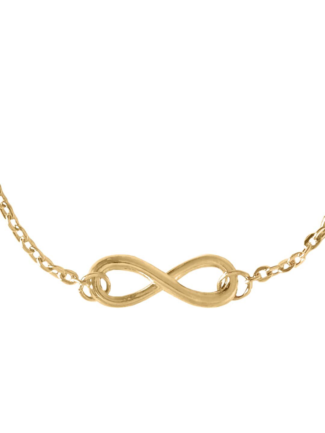 JOKER & WITCH Gold-Plated Infinity Link Bracelet Price in India