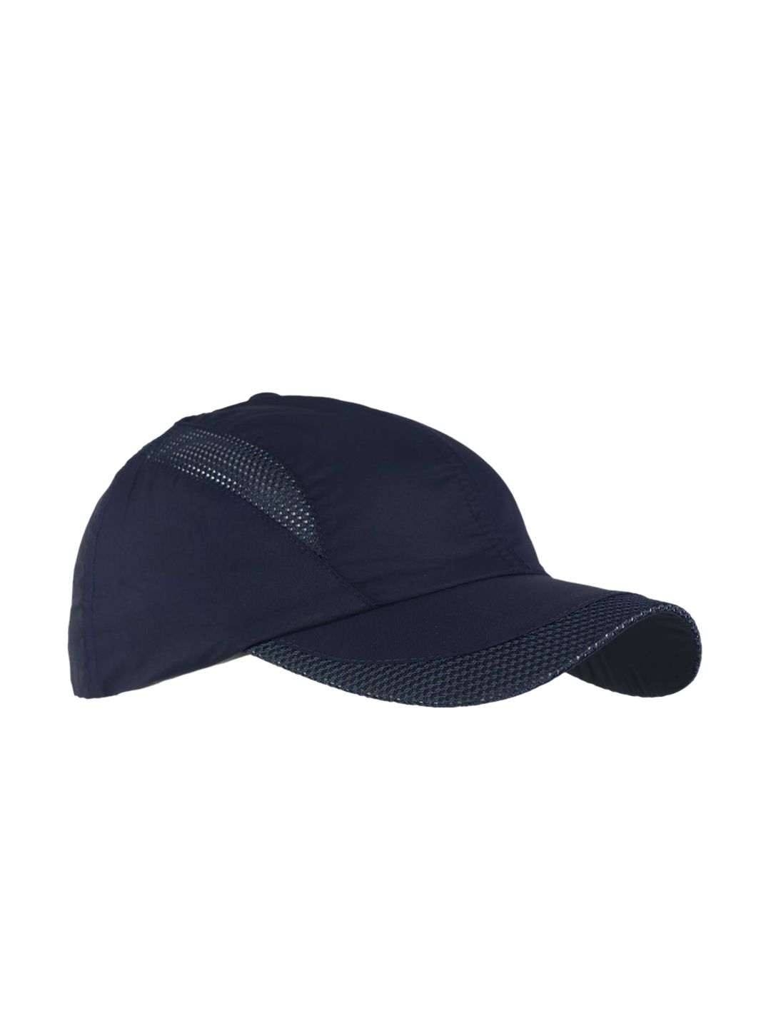 iSWEVEN Unisex Blue Solid Snapback Cap Price in India