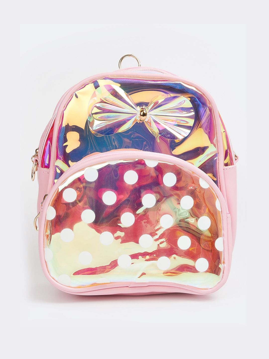 Ginger by Lifestyle Women Pink Graphic Backpack Price in India