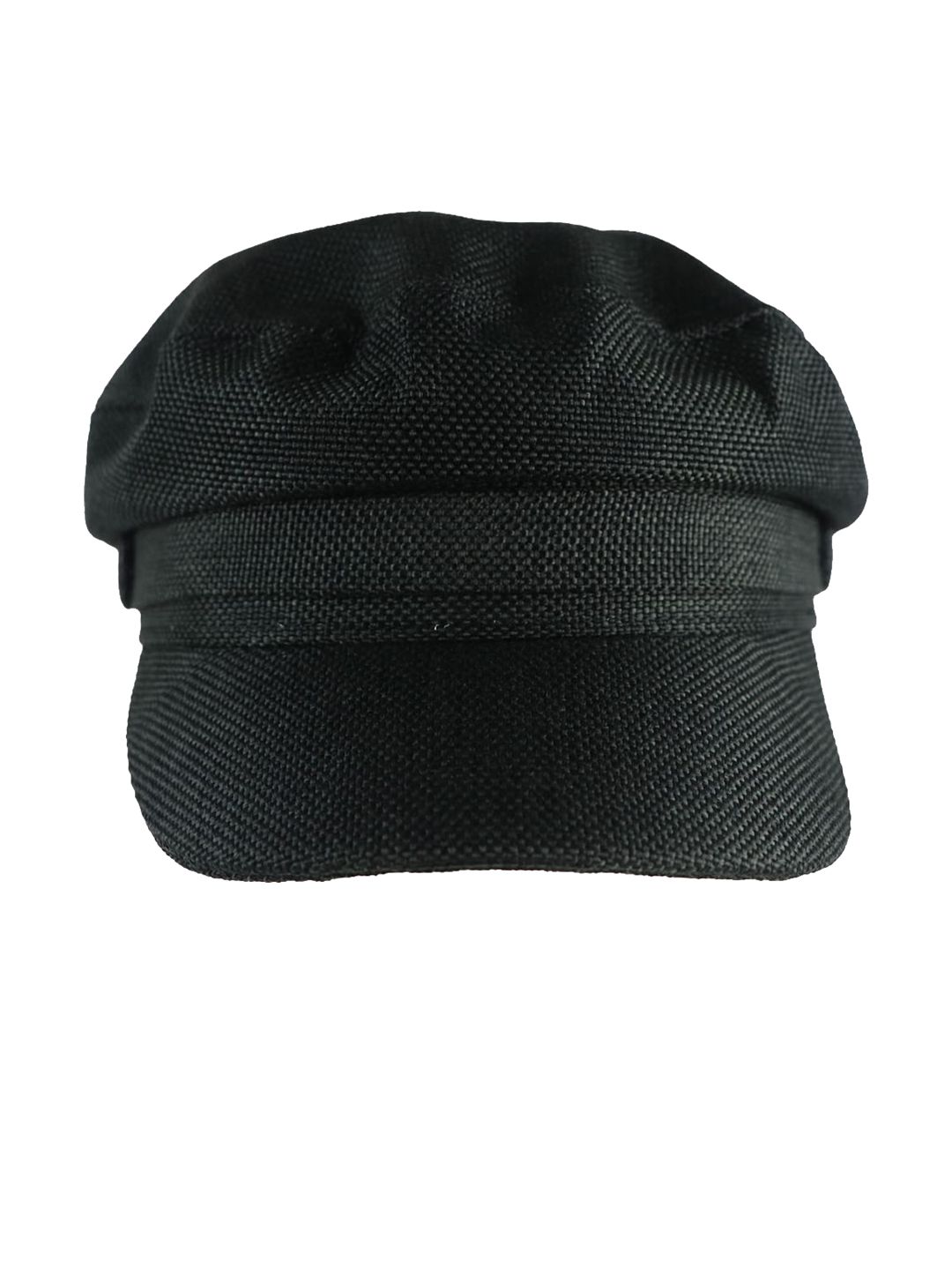 iSWEVEN Unisex Black Solid Visor Cap Price in India