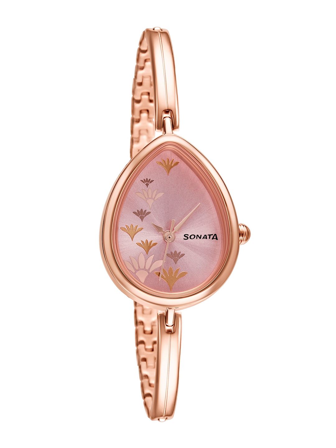 Sonata Women Rose Gold-Toned Analogue Watch 8169WM01 Price in India
