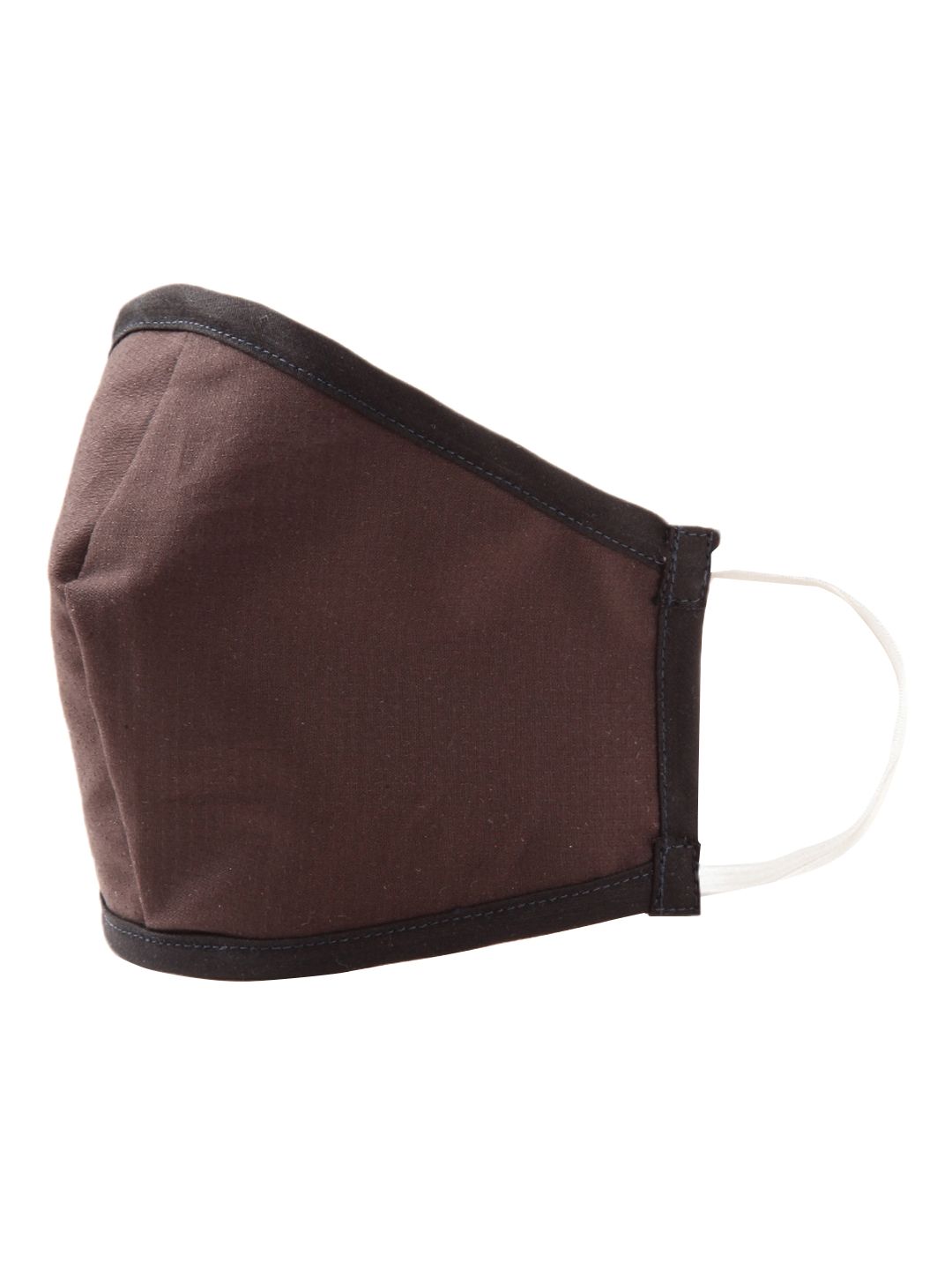 LEMON SOUK Unisex Pack Of 5 Brown Solid 2-Ply Reusable Anti-Pollution Cloth Masks Price in India