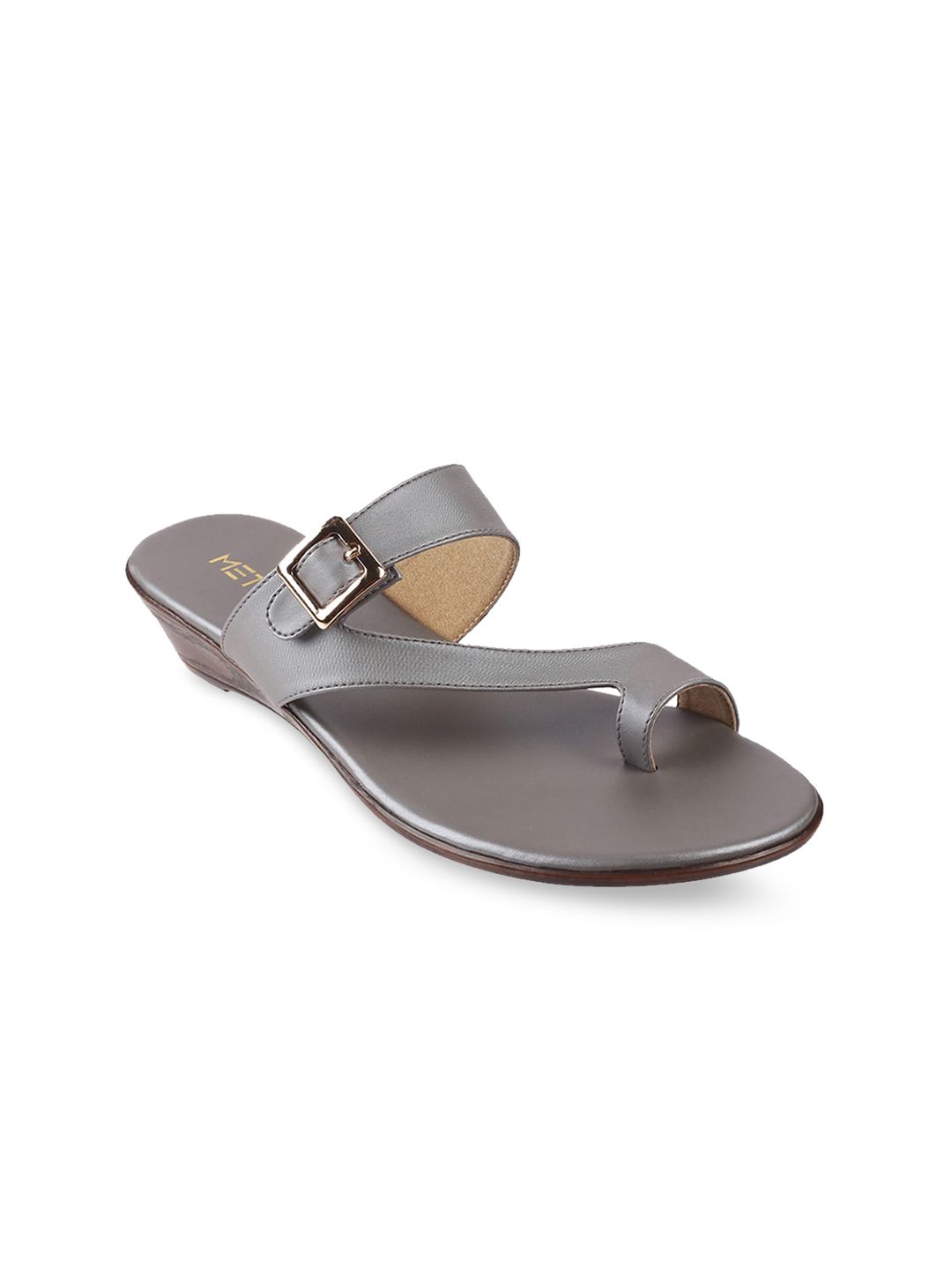 Metro Women Grey Solid Sandals Price in India