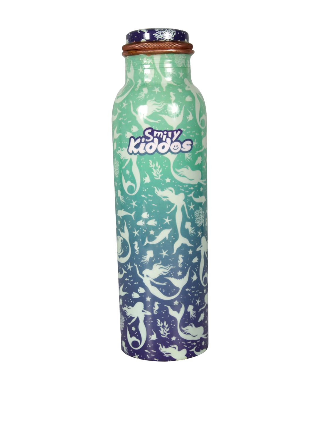 Smily Kiddos Blue Colourblocked Copper Spill Proof Water Bottle - 750ml