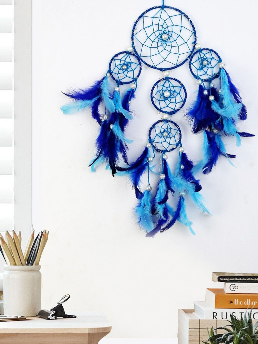 Rooh Blue Handmade 4 Tier Dream Catcher Price in India