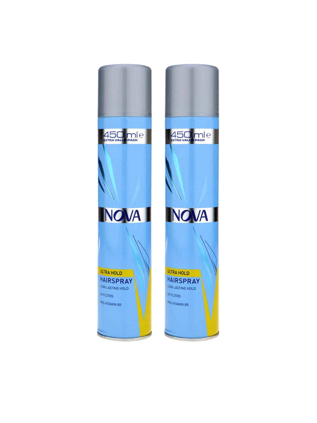 Nova Unisex Blue Ultra Hair Spray 450ml Pack of 2 Price in India
