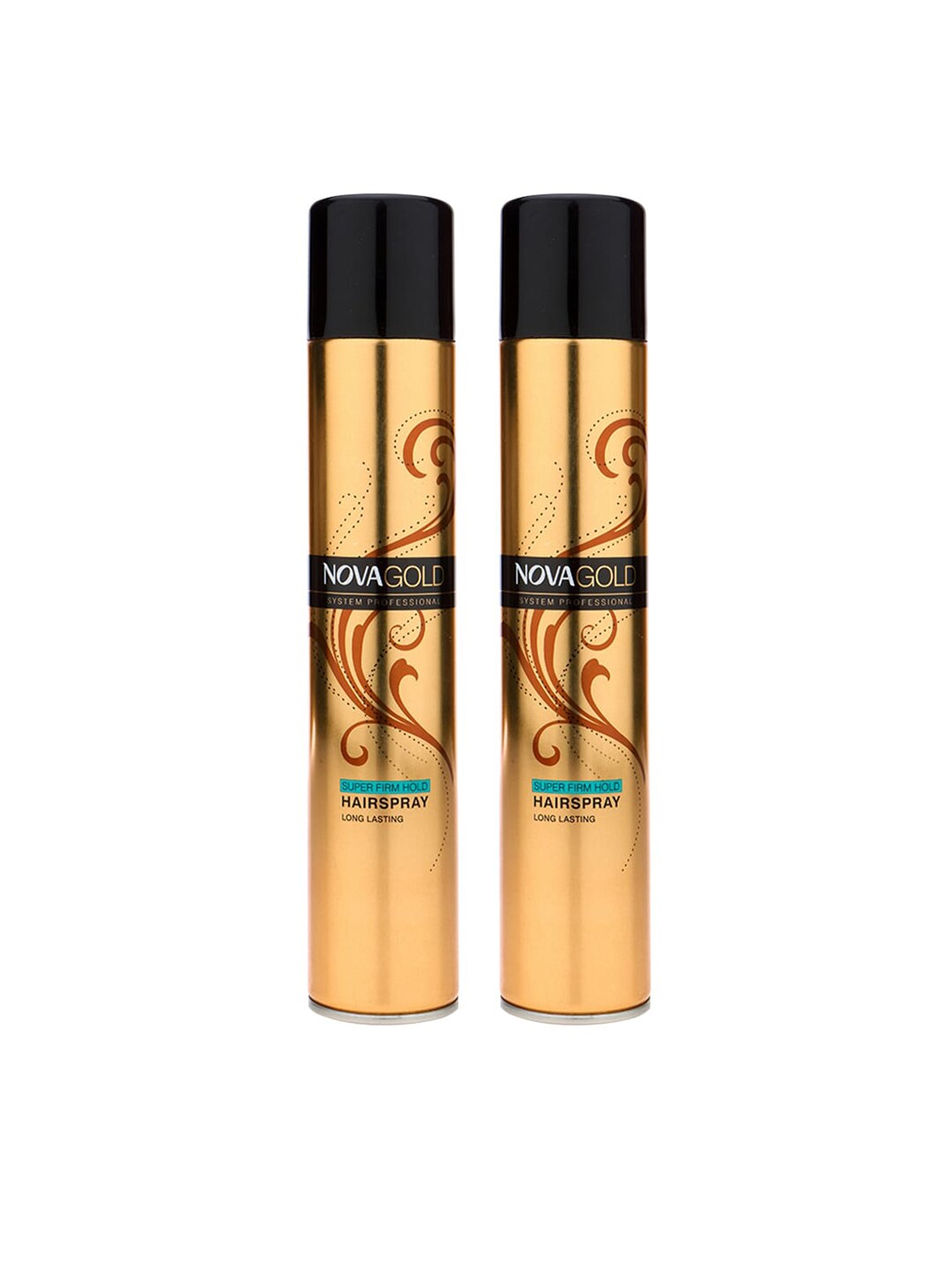 Nova Unisex Gold Super Firm Hair Spray 400ml Pack of 2 Price in India