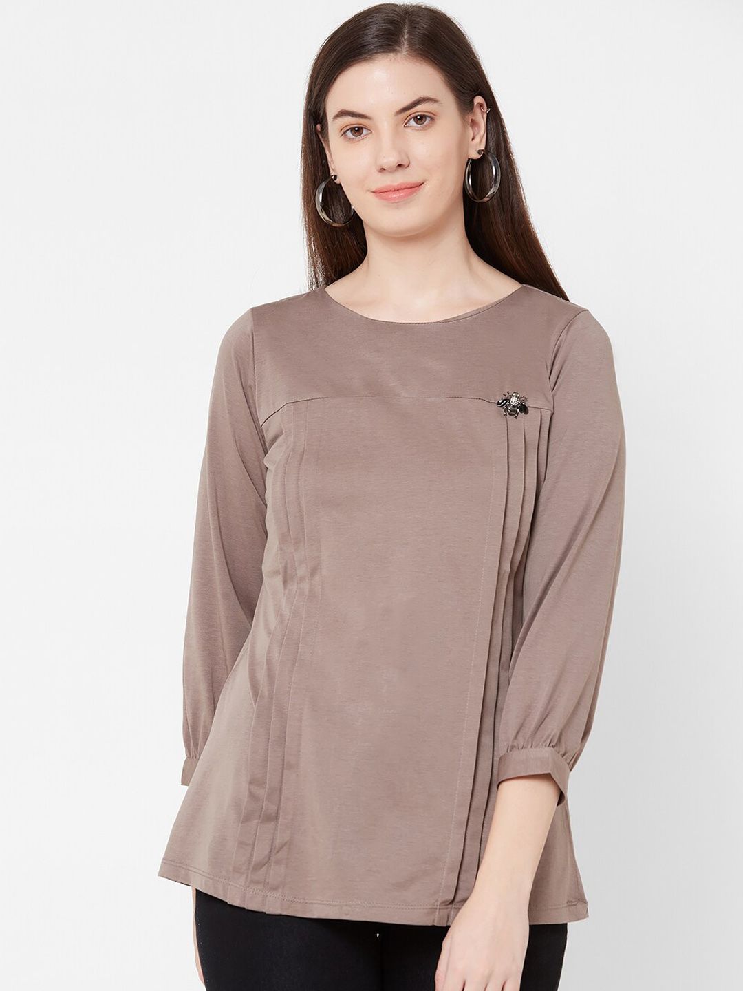 Juliet Women Brown Solid Top