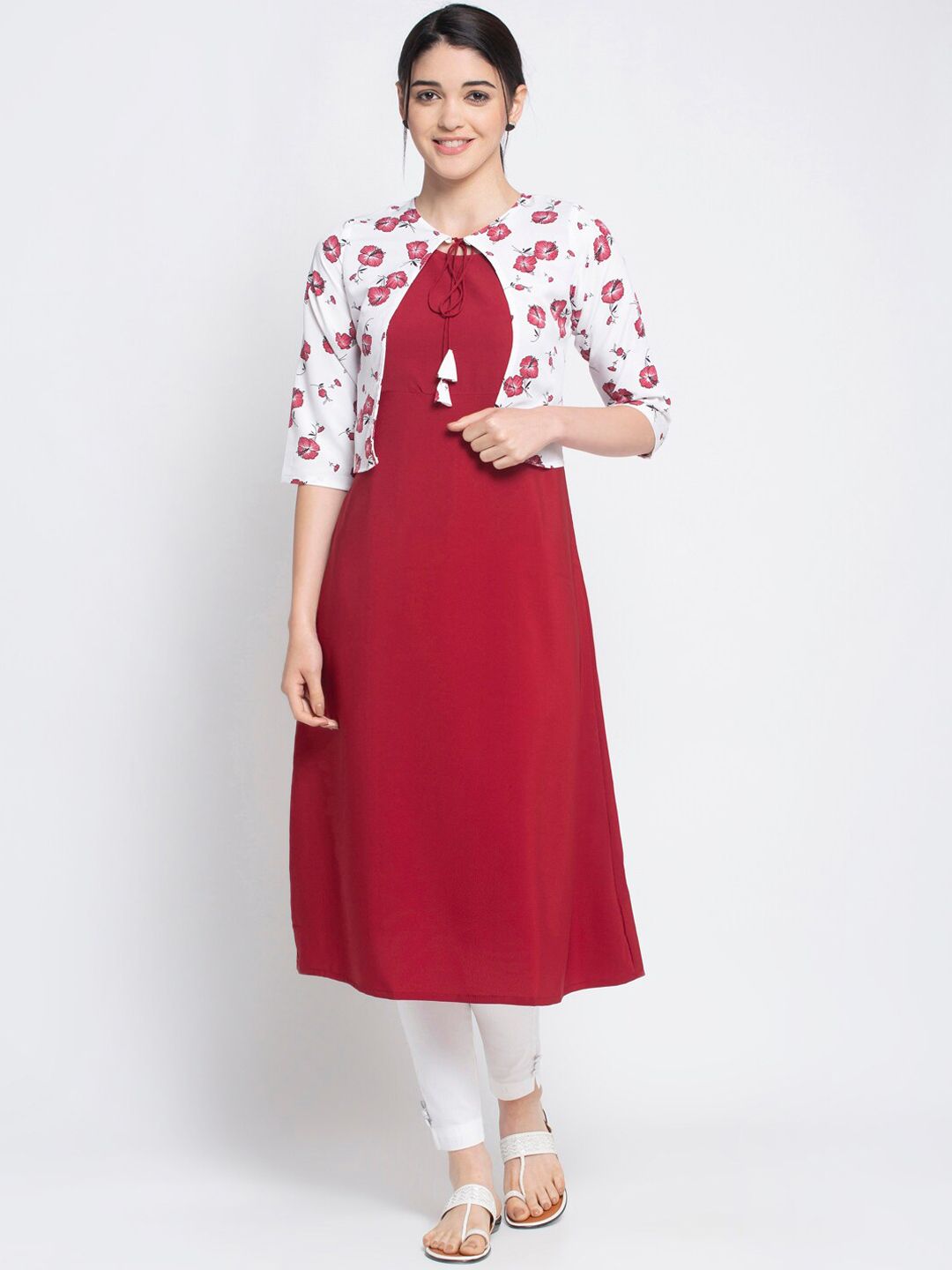 Alc Creations Women Maroon Kurta