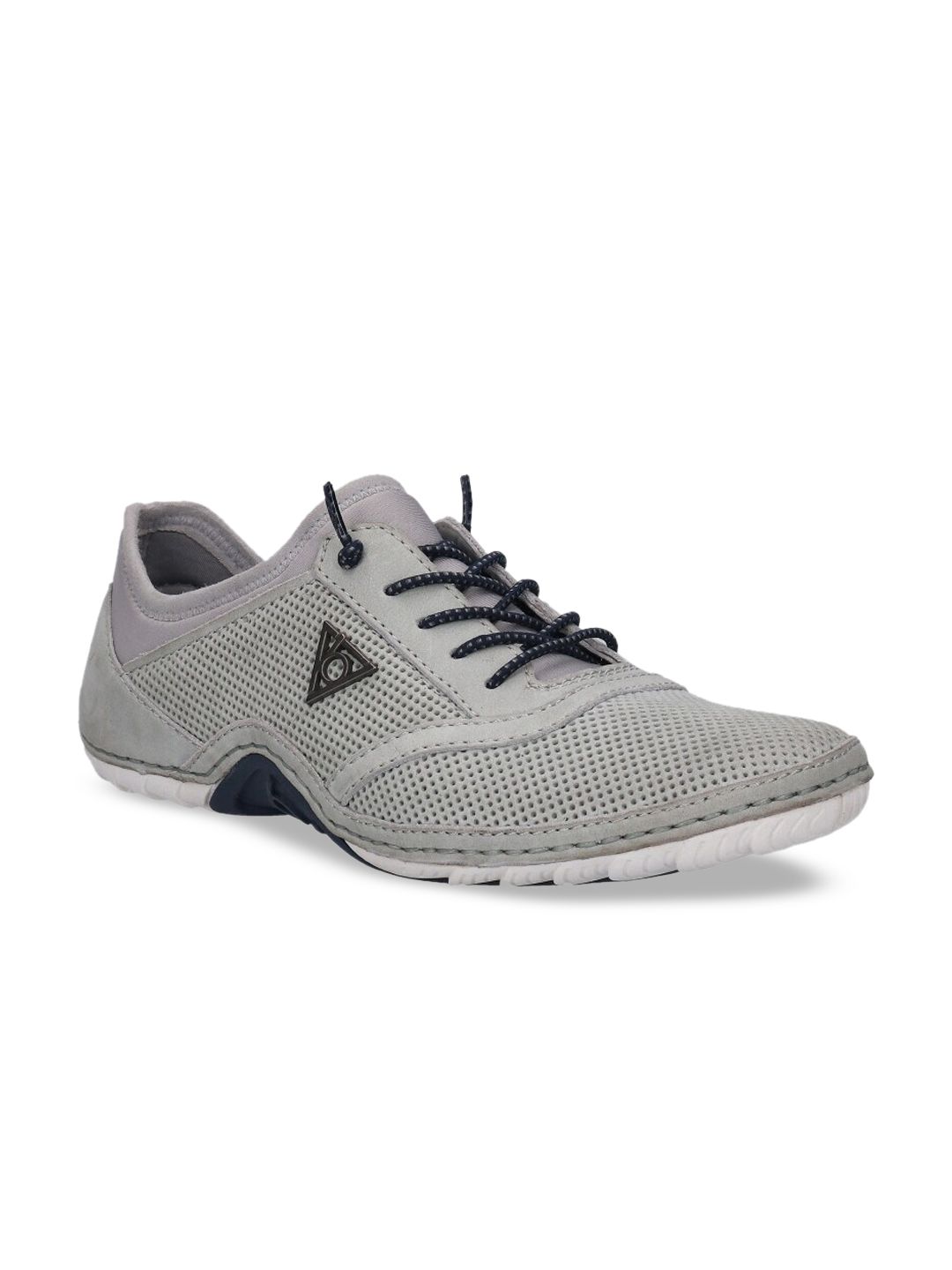 Bugatti Men Light Grey Solid Casual Sneakers