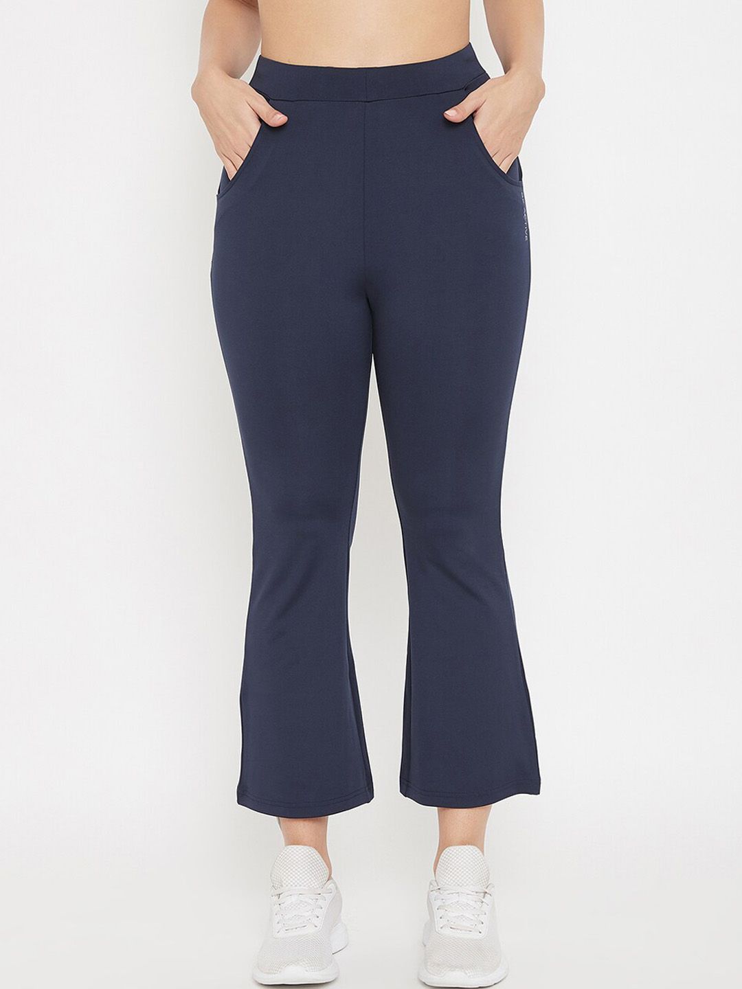 C9 AIRWEAR Women Navy Blue Solid Track Pants Price in India