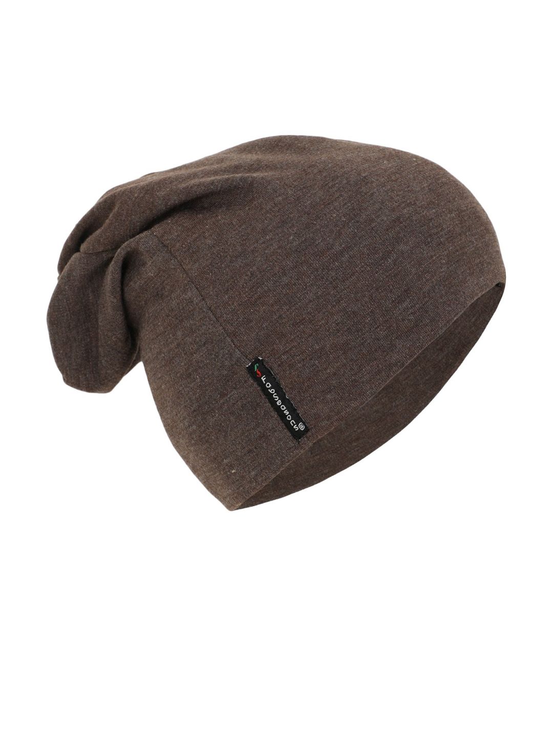 FabSeasons Unisex Brown Solid Beanie Price in India