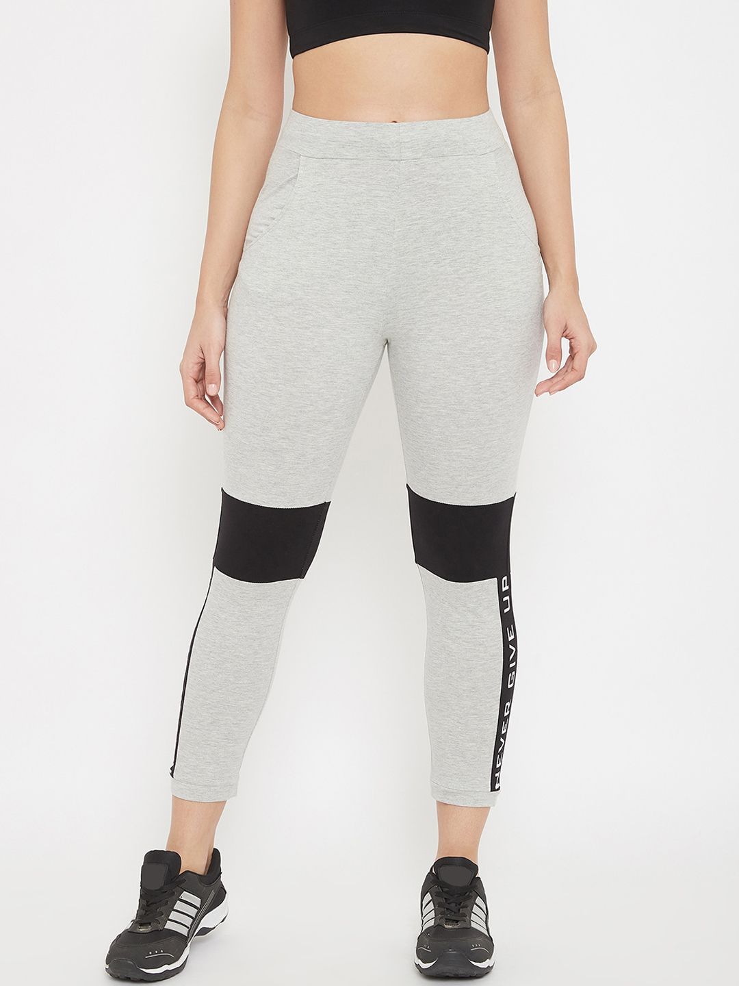 C9 AIRWEAR Women Grey Solid Track Pants Price in India