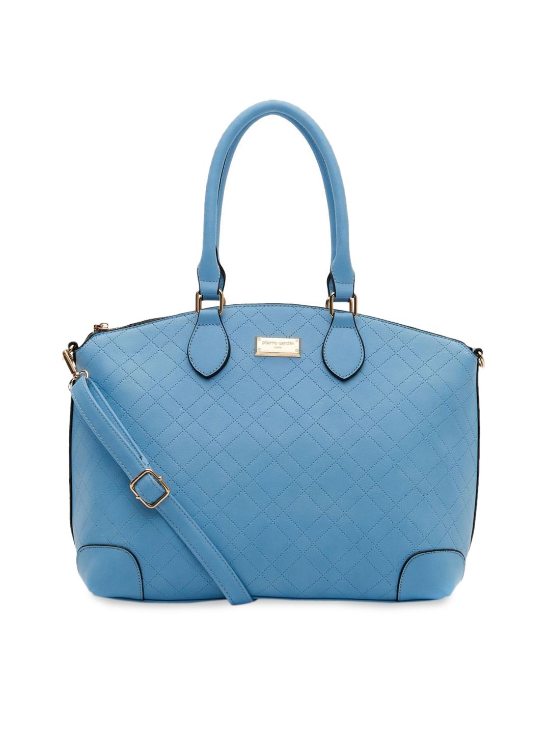 pierre cardin Blue Textured Handheld Bag Price in India