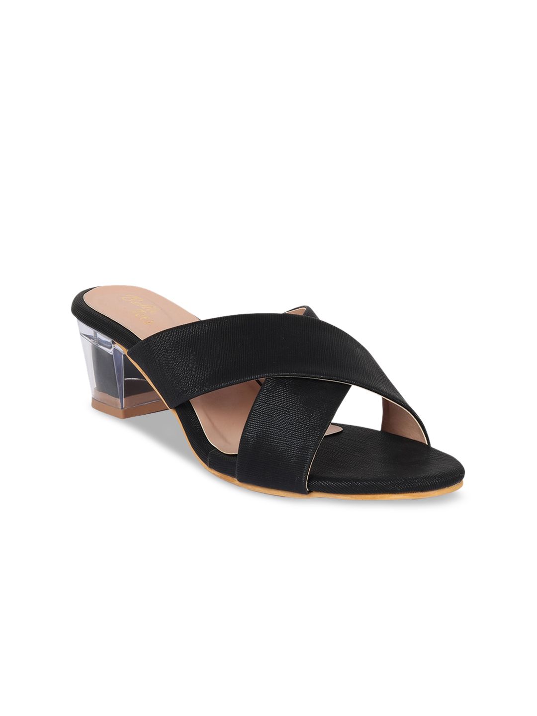 Bella Toes Women Black Solid Sandals Price in India