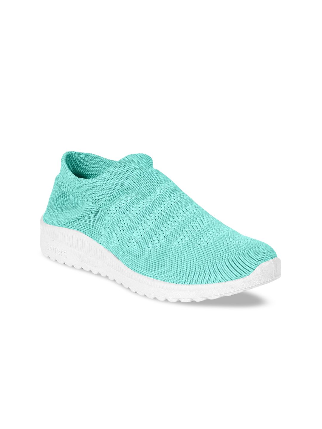 ZAPATOZ Women Sea Green Textile Walking Shoes Price in India