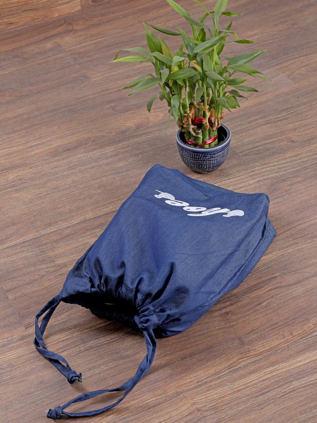 My Gift Booth Navy Blue Set of 10 Reusable Denim Shoe Cover Price in India