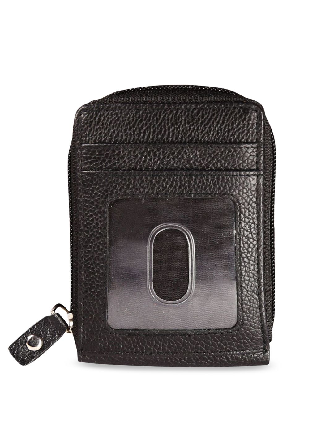 Style SHOES Unisex Black Textured Card Holder Price in India