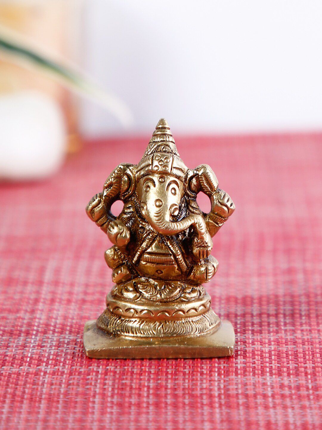 CraftVatika Gold-Plated Lord Ganesh Idol Showpiece Price in India