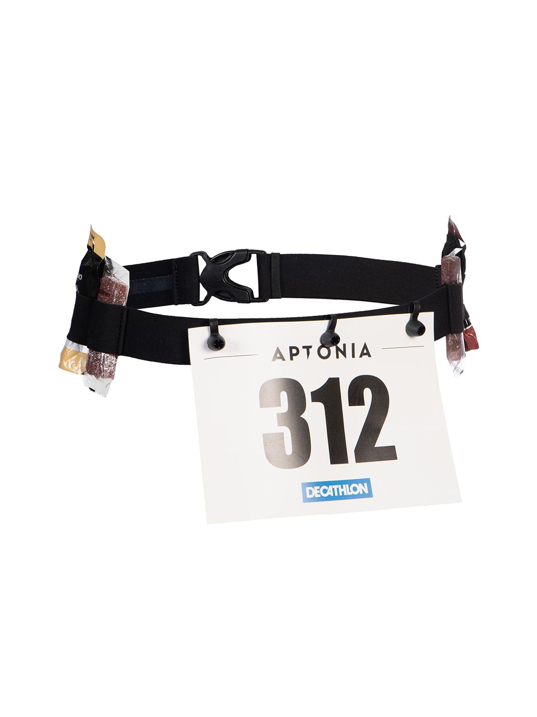 Aptonia By Decathlon Unisex Black Short-distance Triathlon Race Number Belt Price in India