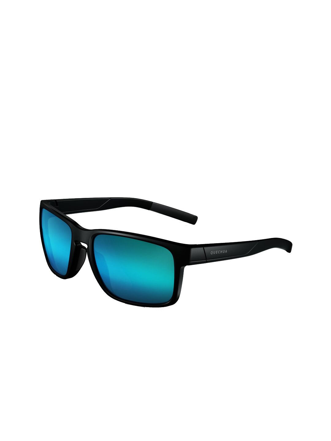 Quechua By Decathlon Unisex Blue Polarised & Uv Protected Browline Cat3 Hiking Sunglasses