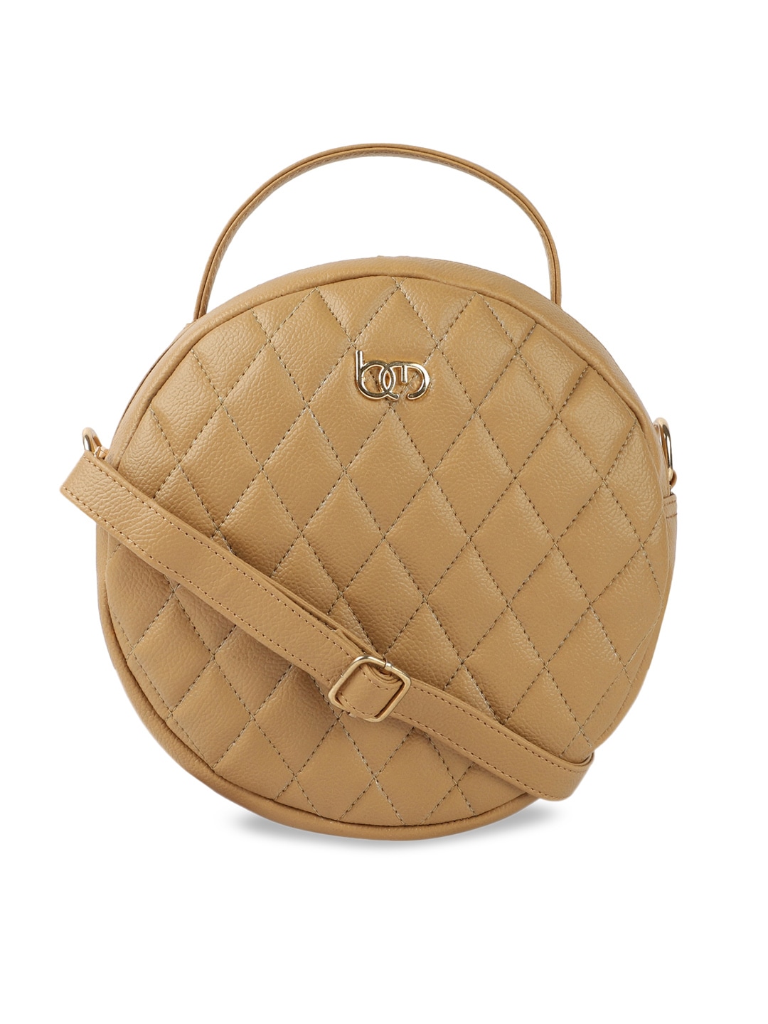 Bagsy Malone Beige Quilted Sling Bag Price in India