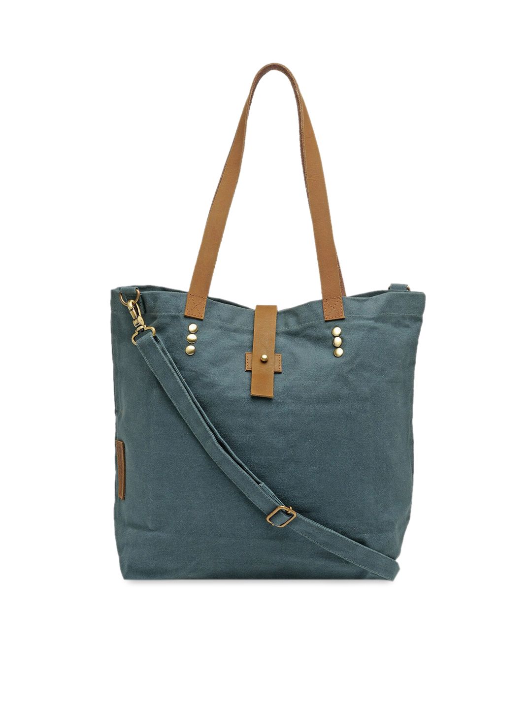 The House of Tara Blue Solid Handheld Bag Price in India