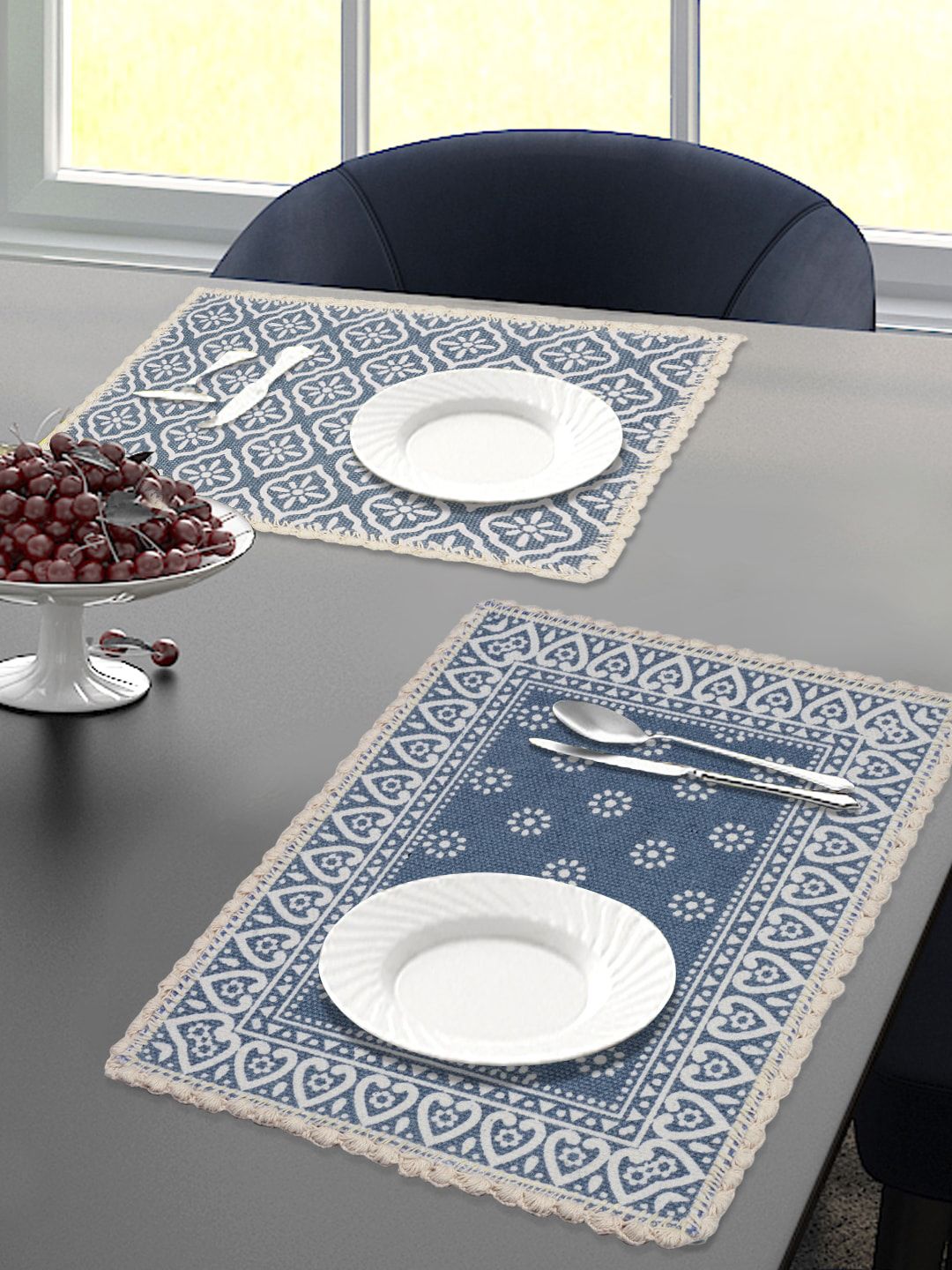 Saral Home Set Of 2 Printed Table Placemats Price in India