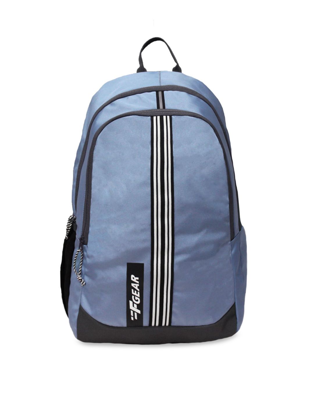 F Gear Unisex Blue & Black Contrast Detail Backpack Price in India