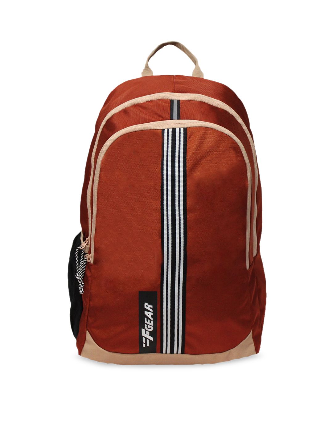 F Gear Unisex Brown Contrast Detail Backpack Price in India