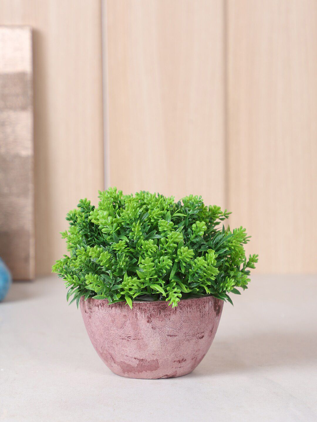 TAYHAA Green & Pink Artificial Plant With Pot Price in India