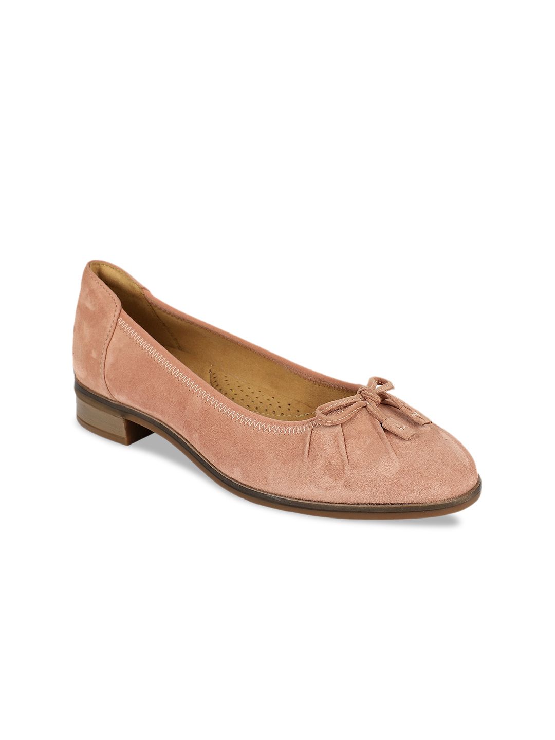 Clarks Women Pink Solid Ballerinas