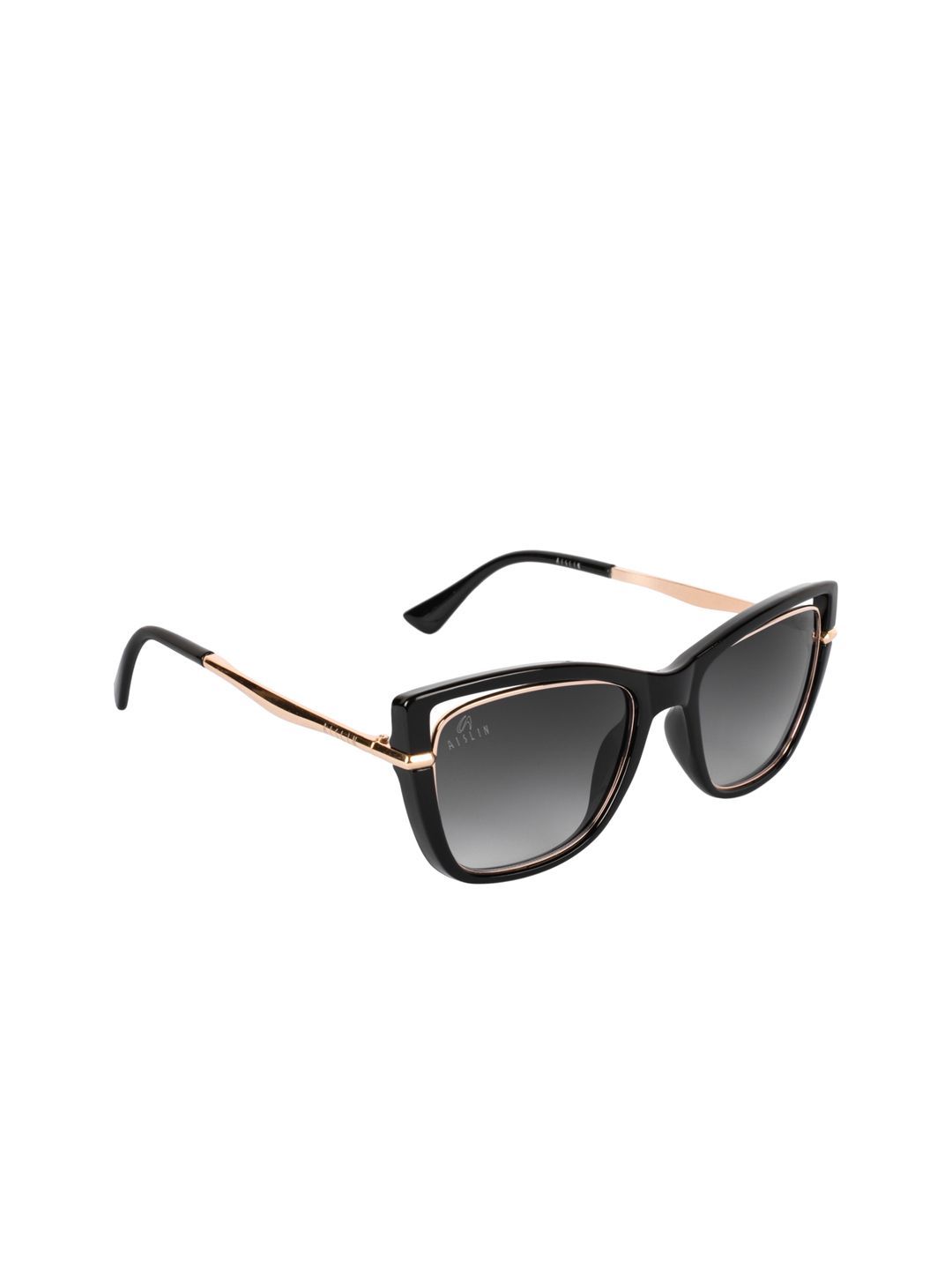 Aislin Women Grey & Rose Gold Cateye Sunglasses ES_14477-82-AS-2024-GRY-BKGL-CEWF-59-G Price in India