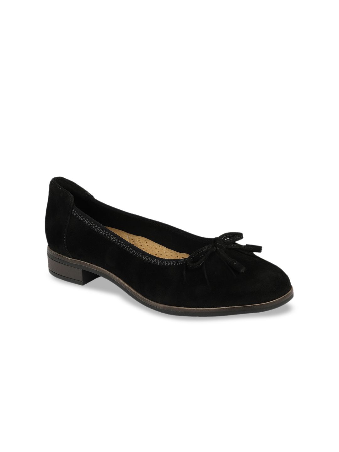 Clarks Women Black Solid Ballerinas