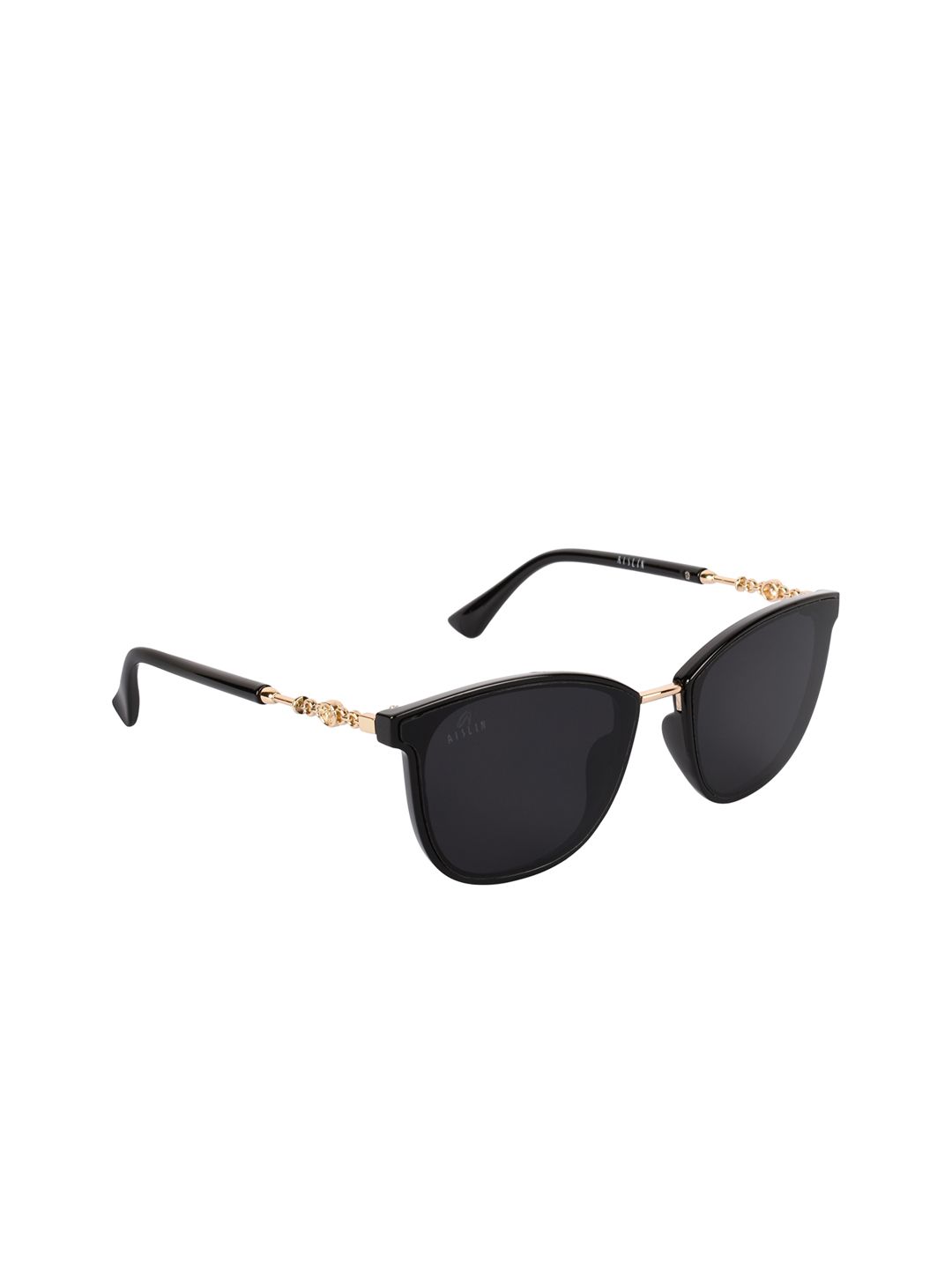 Aislin Women Black Lens & Wayfarer Sunglasses ES_14496-82-AS-80057-BLK-BKGL-WF-58-G Price in India