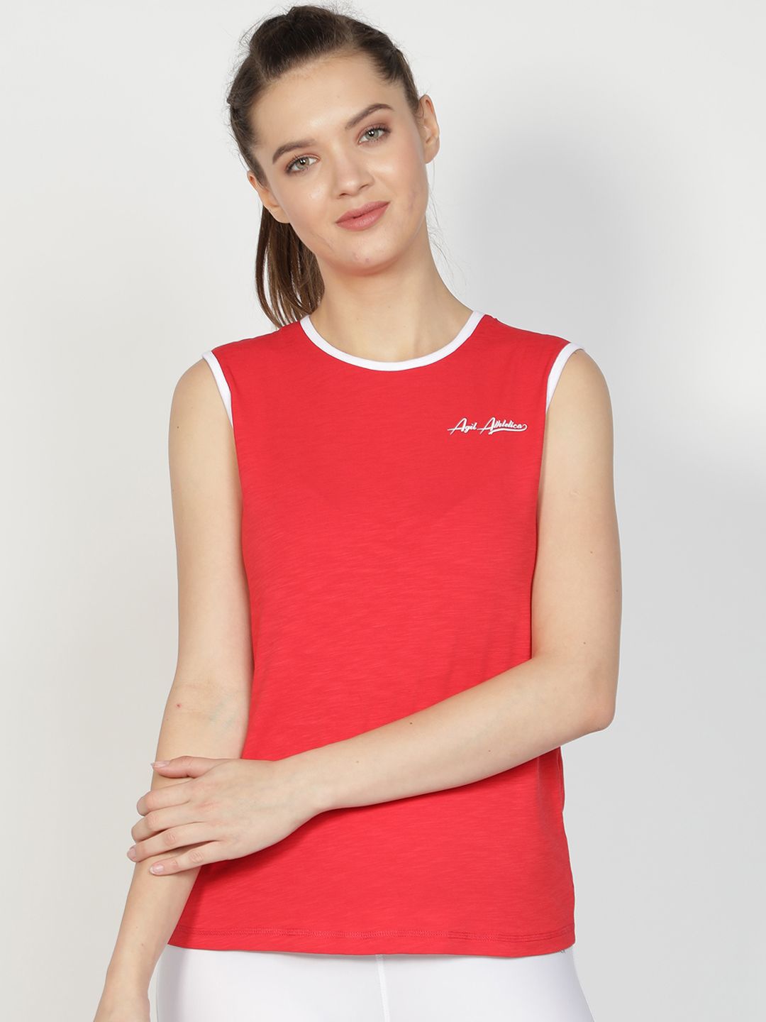 Agil Athletica Red Regular Top