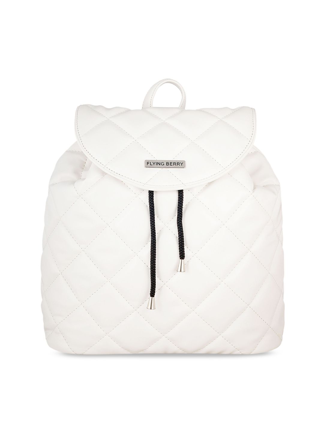 FLYING BERRY Women White Backpacks Price in India