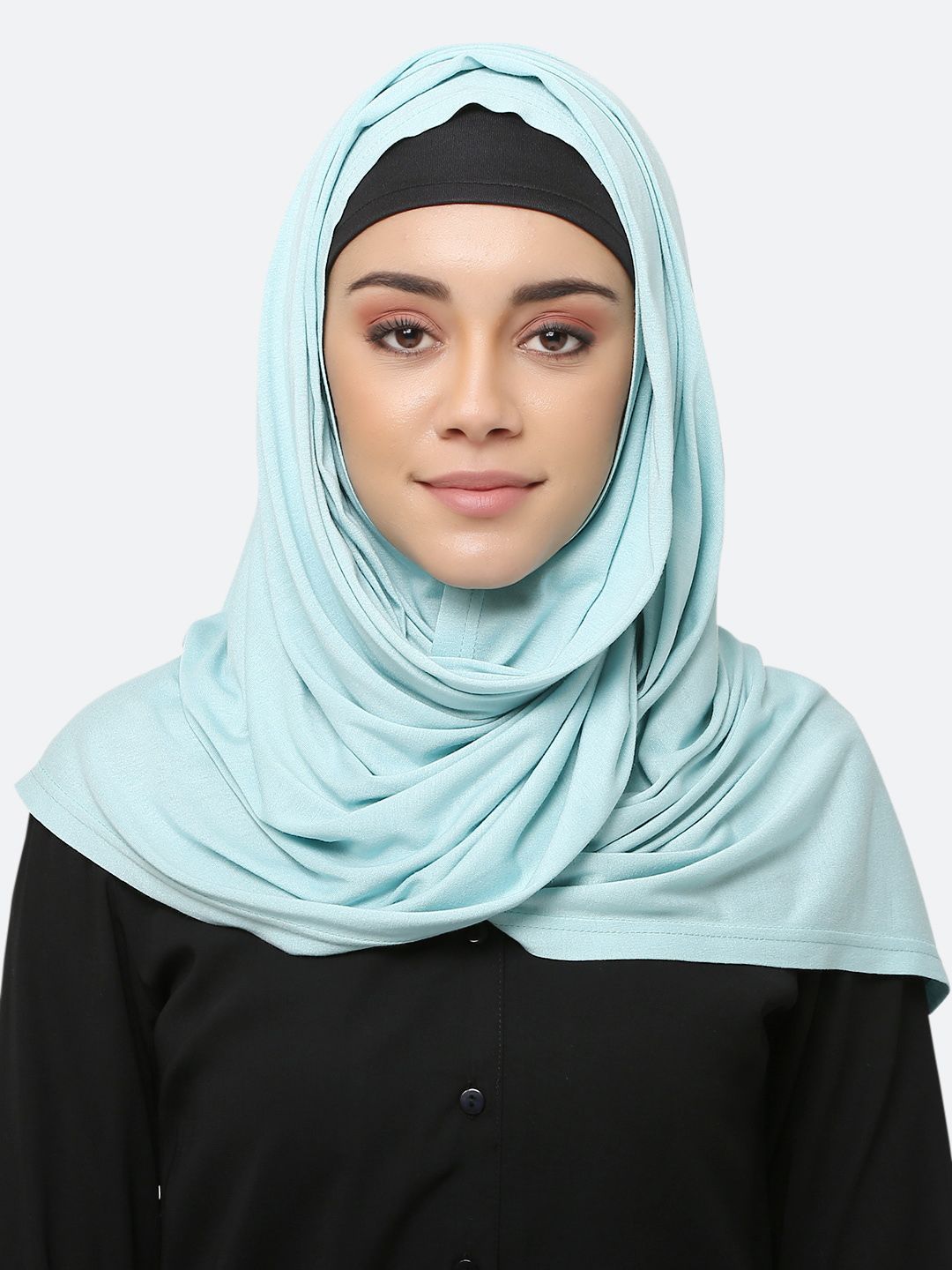 MOMIN LIBAS Women Blue Solid Scarf Price in India