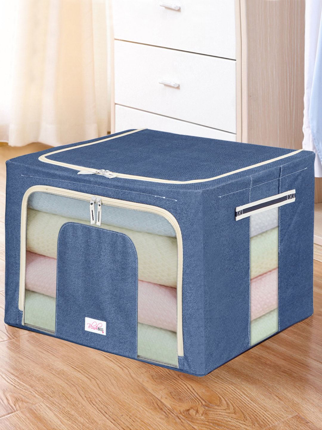 BlushBees Blue Solid Large Wardrobe Organiser Price in India
