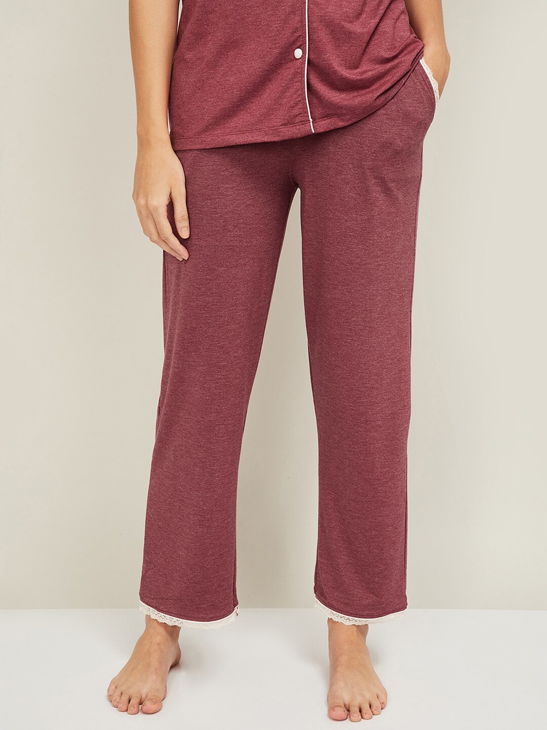 Ginger by Lifestyle Women Pink Pyjamas Price in India