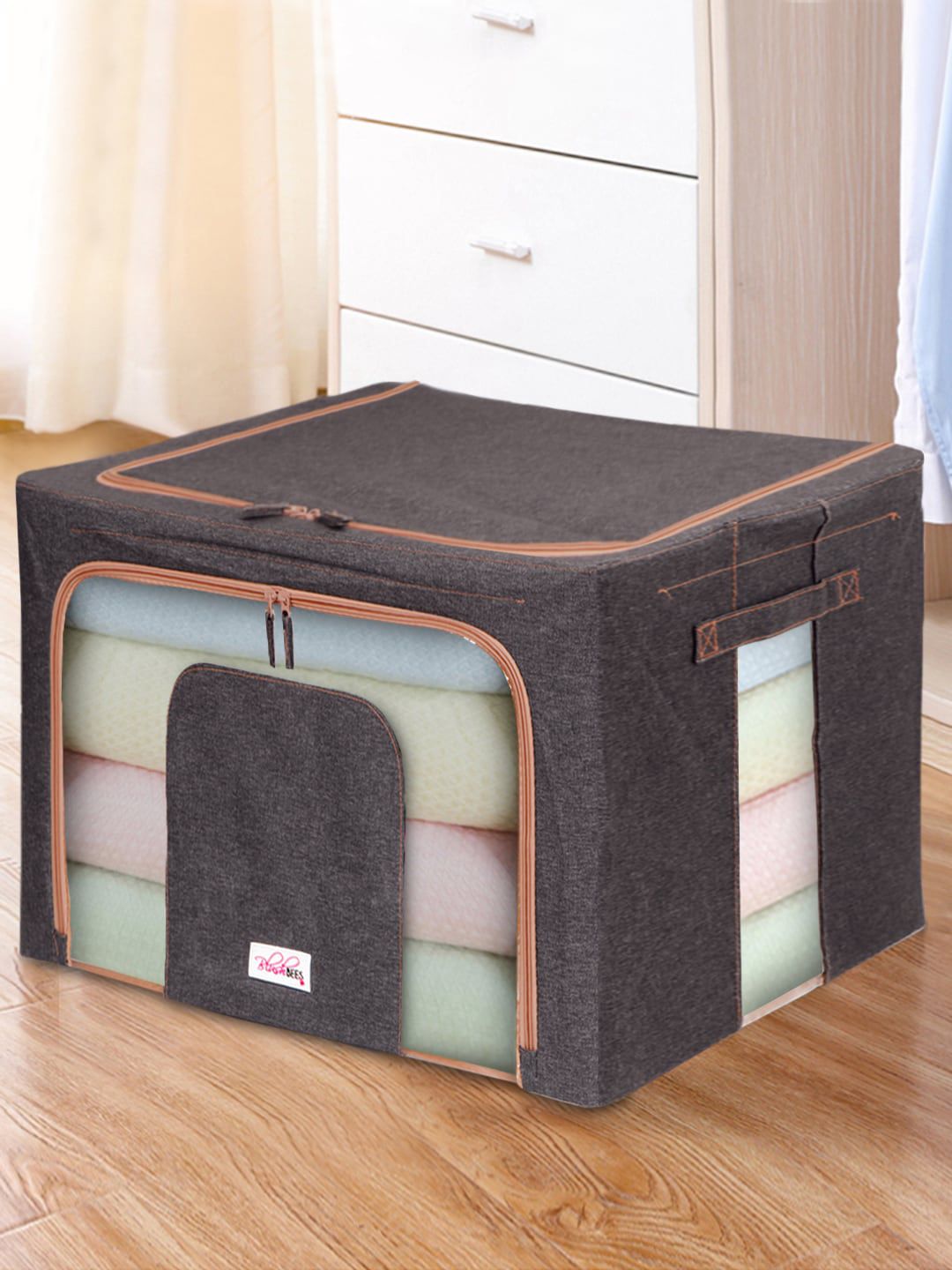 BlushBees Brown Solid Large Wardrobe Organiser Price in India
