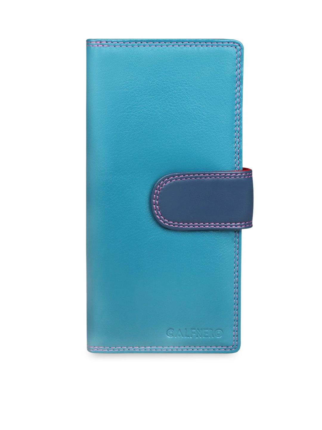 CALFNERO Women Multicoloured Solid Two Fold Wallet Price in India