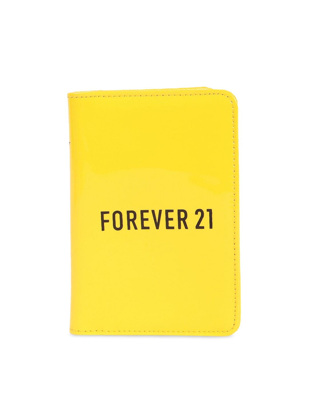 FOREVER 21 Women Yellow Printed Two Fold Wallet Price in India