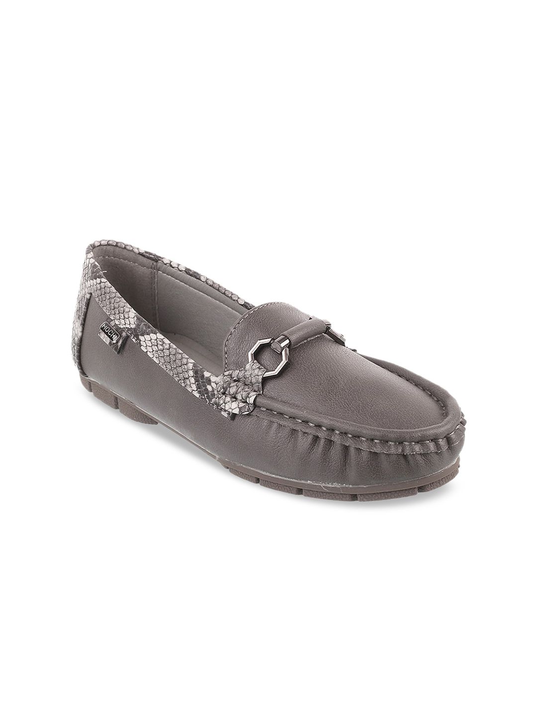 Mochi Women Grey Solid Ballerinas Price in India