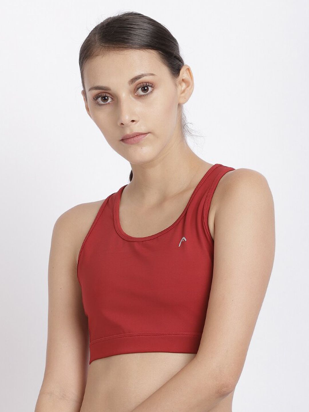 Head Maroon & Coral Solid Underwired Non Padded Workout Bra HD-W-APAW-EBT0001-A75 Price in India