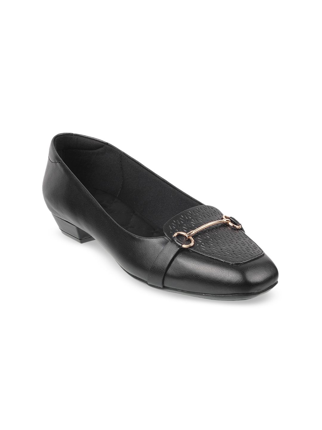 Mochi Women Black Embellished Pumps Price in India